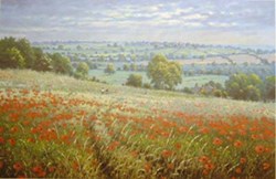 Among the Poppies by James Preston - Limited Edition on Paper sized 14x9 inches. Available from Whitewall Galleries